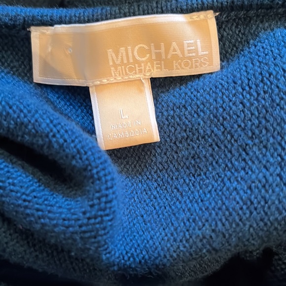 Michael Kors Teal Cotton Blend Sweater - Picture 7 of 8